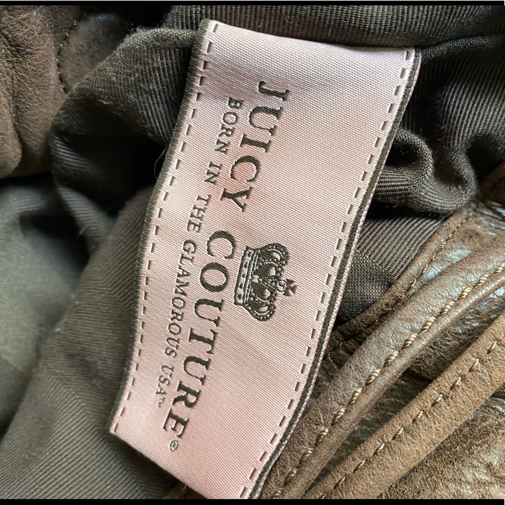 Juicy Couture Lolita Brown Leather drawstring bag - Picture 7 of 7